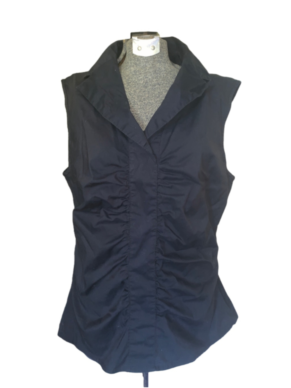 Women's Mexx Sleeveless Ruched Blouse Black Size 14
